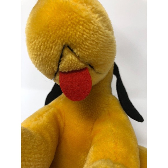 Vintage Pluto Plush Disneyland Walt Disney World Sitting Dog 10" Stuffed Animal - Picture 6 of 11